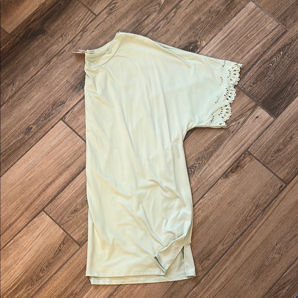 Sew In Love Mint Green Top with Lace Detail